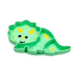 Melii Silicone Divided Suction Plate Dinosaur