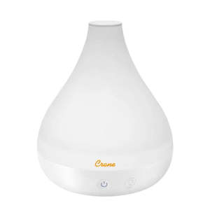 Crane Cool Mist Humidifier + Aroma Diffuser – 1.3L - White