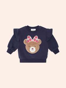 Jumpers: Huxbaby Strawberry Fields Huxette Bow Sweatshirt