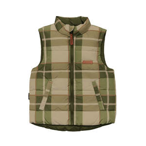 Crywolf Reversible Eco-Vest Field Plaid