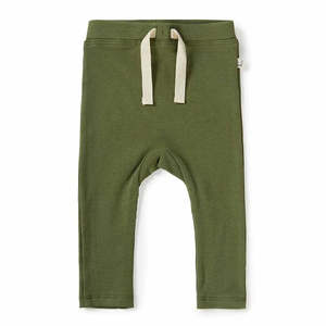 Bottoms: Snuggle Hunny Kids Olive Organic Pants