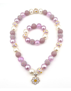 Wear: Bubblegum Bella Daisy Lux Jewellery Set 16mm