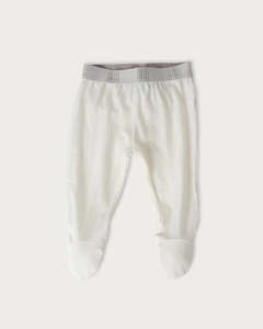 Babu Merino Footed Legging Cream