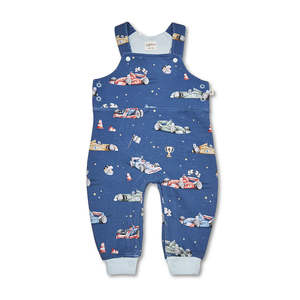 Snuggle Hunny Kids Little Racers Organic Snuggle Overalls