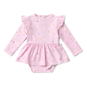Snuggle Hunny Kids Twinkle Long Sleeve Organic Dress