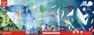 Hape 200pc Ocean Life Puzzle Glowing 1.5m