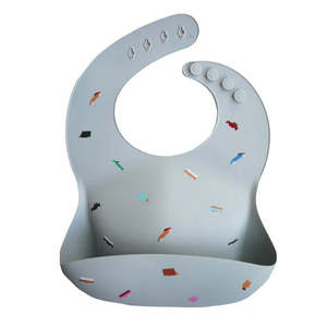 Eat And Drink: Mushie Silicone Baby Bib Retro Cars
