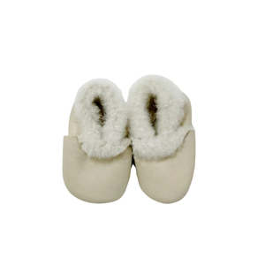 Four Peaks Baby Lambskin Booties Cream Nappa