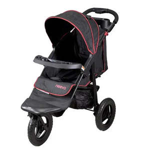 Neeva 3 Wheel Stroller - Black & Red Trim
