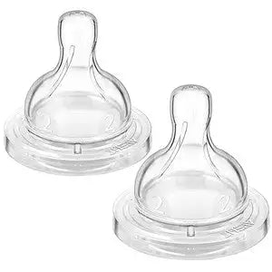 Avent Classic Silicone Anti-Colic Teats -Pack of 2 *CLEARANCE*