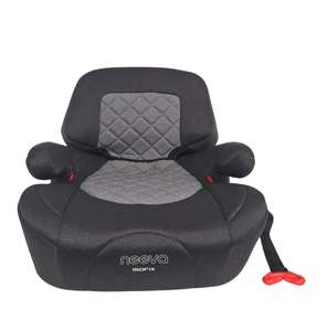Neeva Half Booster Seat with ISOFIX and Backrest - Black Grey