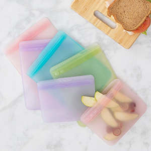 Lunchboxes: Bumkins Silicone Flat Reusable Bags 2pk
