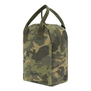 Lunchboxes: Fluf Zipper Lunch Bag - CAMO - 100% certified organic cotton
