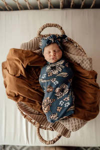 Swaddles And Wraps: Snuggle Hunny Kids Snuggle Swaddle & Topknot Set - Belle