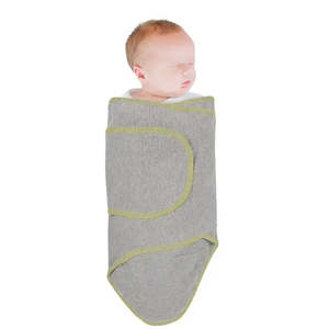 Swaddles And Wraps: Miracle Blanket Swaddle - HEATHER GREY WITH YELLOW