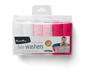 Towels Face Cloths: Mum2Mum Face Washers (Pack of 6) GIRL