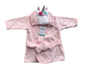 Neeva Baby Bath Robe PINK UNICORN