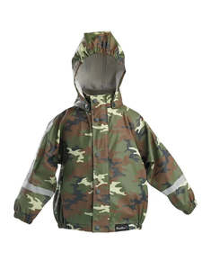 Rainwear: Mum2Mum Rainwear Jacket - CAMO GREEN