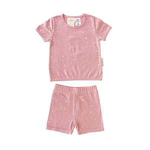 *BUY 1 GET 1 FREE* Woolbabe Merino/Organic Cotton Summer Pyjamas DUSK STARS