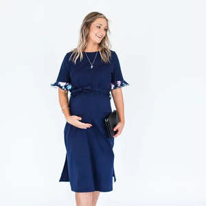 Milkbar Breastfeeding Zaria Dress | Navy Floral *CLEARANCE*