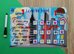 Lulubug Learning Magnetic - I can be kind - Superhero