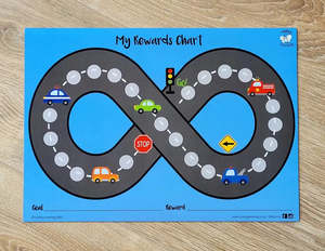 Lulubug Learning Magnetic - Rewards Chart - Race track