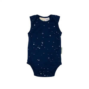Bodysuits: *BUY 1 GET 1 FREE* Woolbabe Merino/Organic Cotton Singletsuit - Tekapo Stars