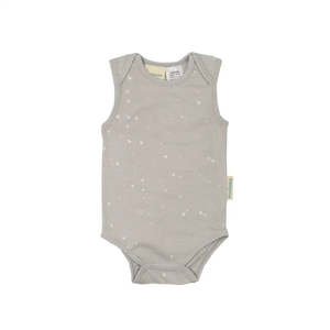 *BUY 1 GET 1 FREE* Woolbabe Merino/Organic Cotton Singletsuit - Pebble Stars