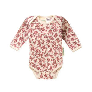 *BUY 1 GET 1 FREE* Woolbabe Long Sleeve Bodysuit - Rose Manuka
