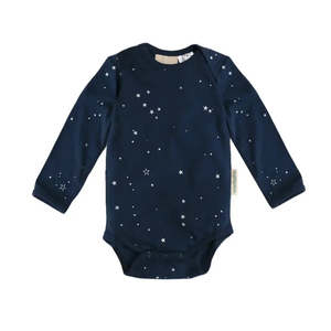 *BUY 1 GET 1 FREE* Woolbabe Long Sleeve Bodysuit - Tekapo Stars
