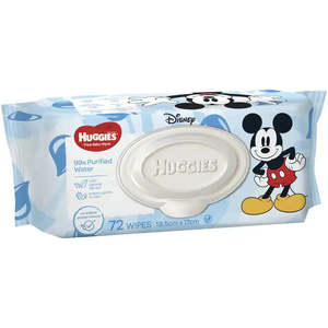 New Born: Huggies Baby Water Wipes 99% Water - Pack of 72