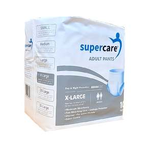 SuperCare Adult Disposable Pants Size XLarge - Day & Night Protection