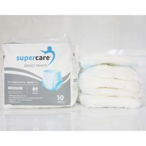SuperCare Adult Disposable Pants Size Medium - Day & Night Protection