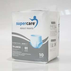 SuperCare Adult Disposable Pants 3XLarge -Day & Night Protection