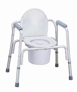 Bathroom Aid: Deluxe 3-in-1 Aluminium­ Frame Multifunction Commode code (68200)