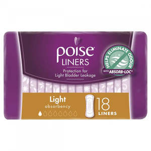 Womens Incontinence Pads: Poise® Light Liners (18pcs)Pack
