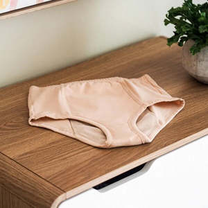 Incontinence Washable Garments For Woman: Conni Ladies Classic Brief  Absorbent Undergarment Beige