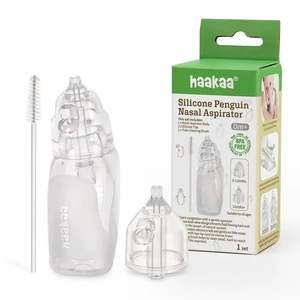 Newborn 0 6m: Haakaa  Silicone Penguin Nasal Aspirator