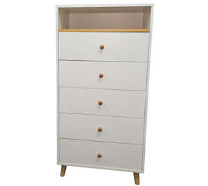 Kapai Blue Bell 5 Drawer Tallboy