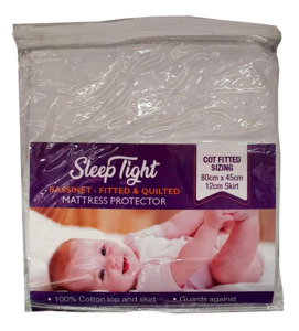 Sleep Tight Fitted & Quilted Bassinet Mattress Protector