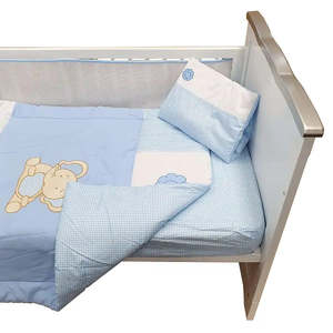 Nursery Set: Sleep Tight Cot Bedding Set BLUE ELEPHANT (32)