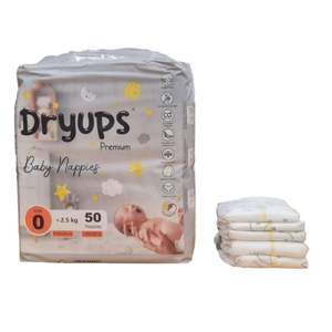 Autumn Sale: Dryups Premium Nappies Unisex Size 0 (