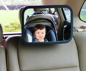 Car Mirror: SKEP Back Seat Mirror - Black