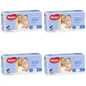 Huggies Ultra Dry Size 3 VALUE BOX (6-11kg) - BOYS 176 Nappies