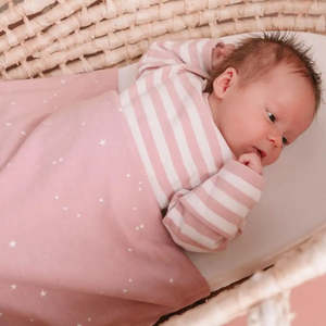 *BUY 1 GET 1 FREE* Woolbabe Merino/Organic Cotton swaddle/blanket STARS