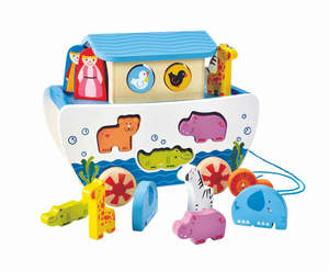 Hape Pull along Noah's Ark *Damaged Packaging*