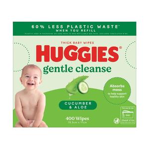 Huggies Baby Wipes Cucumber & Aloe MEGA BOX (400 Wipes)