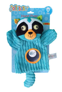 Free JOLLYBABY - Hand Puppet - RACCOON *CLEARANCE*