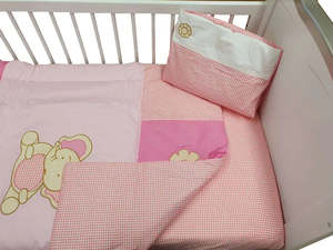 Sleep Tight Cot Bedding Set PINK ELEPHANT (31)