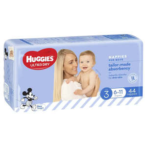 All Nappies More: Huggies Ultra Dry Size 3 (6-11kg) - BOYS  PACK
